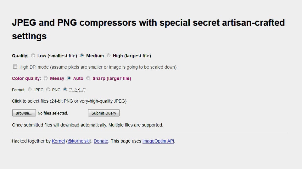 MozJPEG ImageOptim (Image Optimizer)