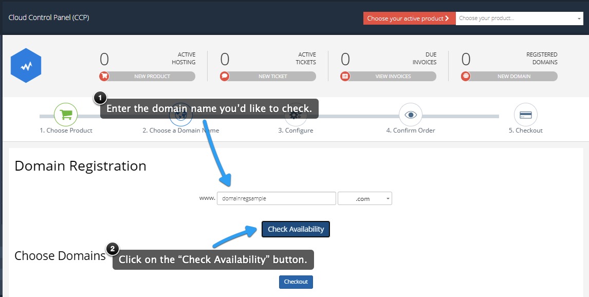 Looking up domain names