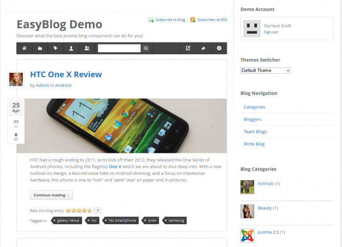 easyblog-frontend-screenshot